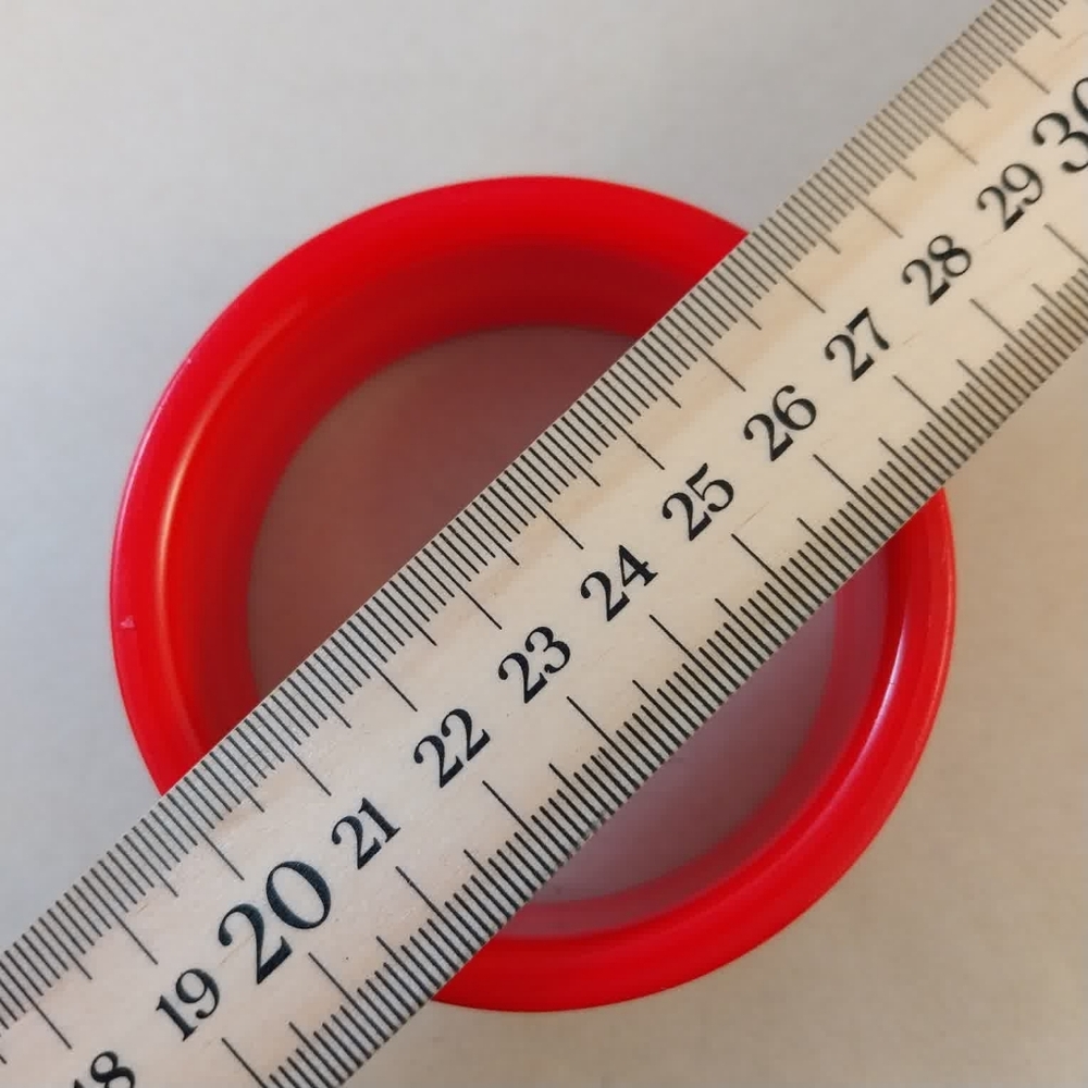 Vintage Bakelite Red Style Cuff Bracelet - Picture 6 of 10